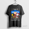 Trending Peanuts Characters Lights I Work Lowes Fine Everything Is Fine T-Shirts