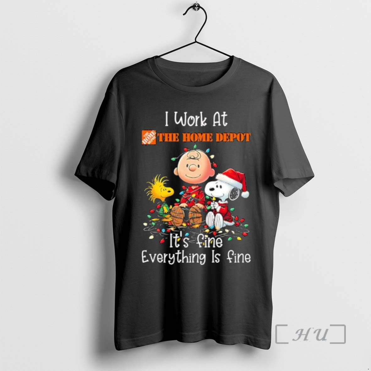 Trending Peanuts Characters Lights I Work Home Depot Fine Everything Is T-Shirts