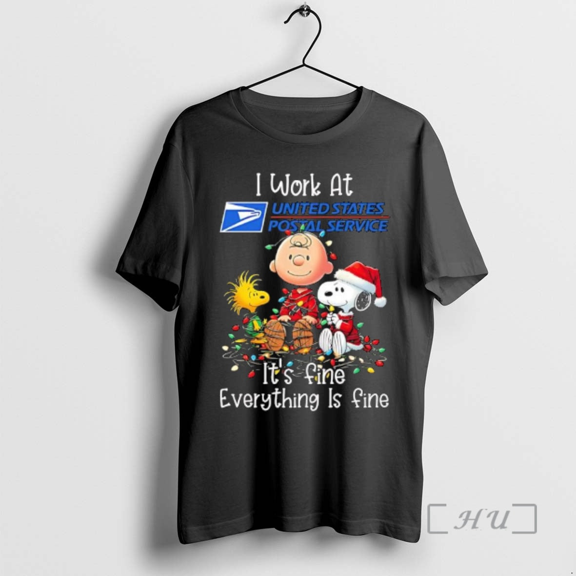 Trending Peanuts Characters Lights I Work United States Postal Service Fine Everything T-Shirts