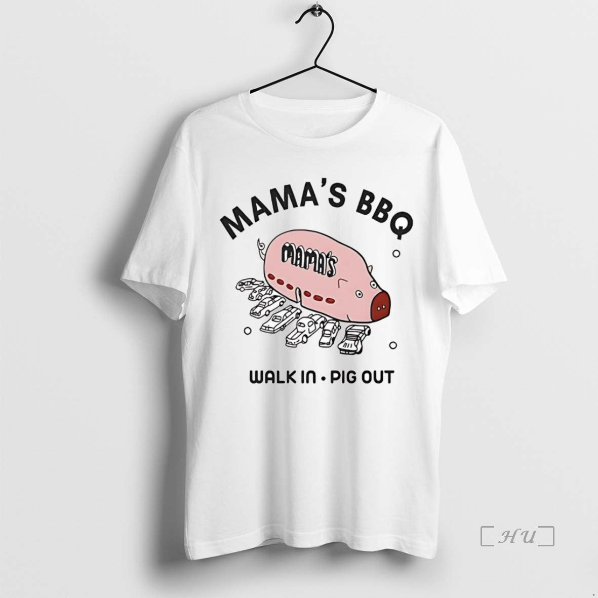 Trending Rob Mac Wearing Mamas Bbq Walk Pig Out T-Shirts