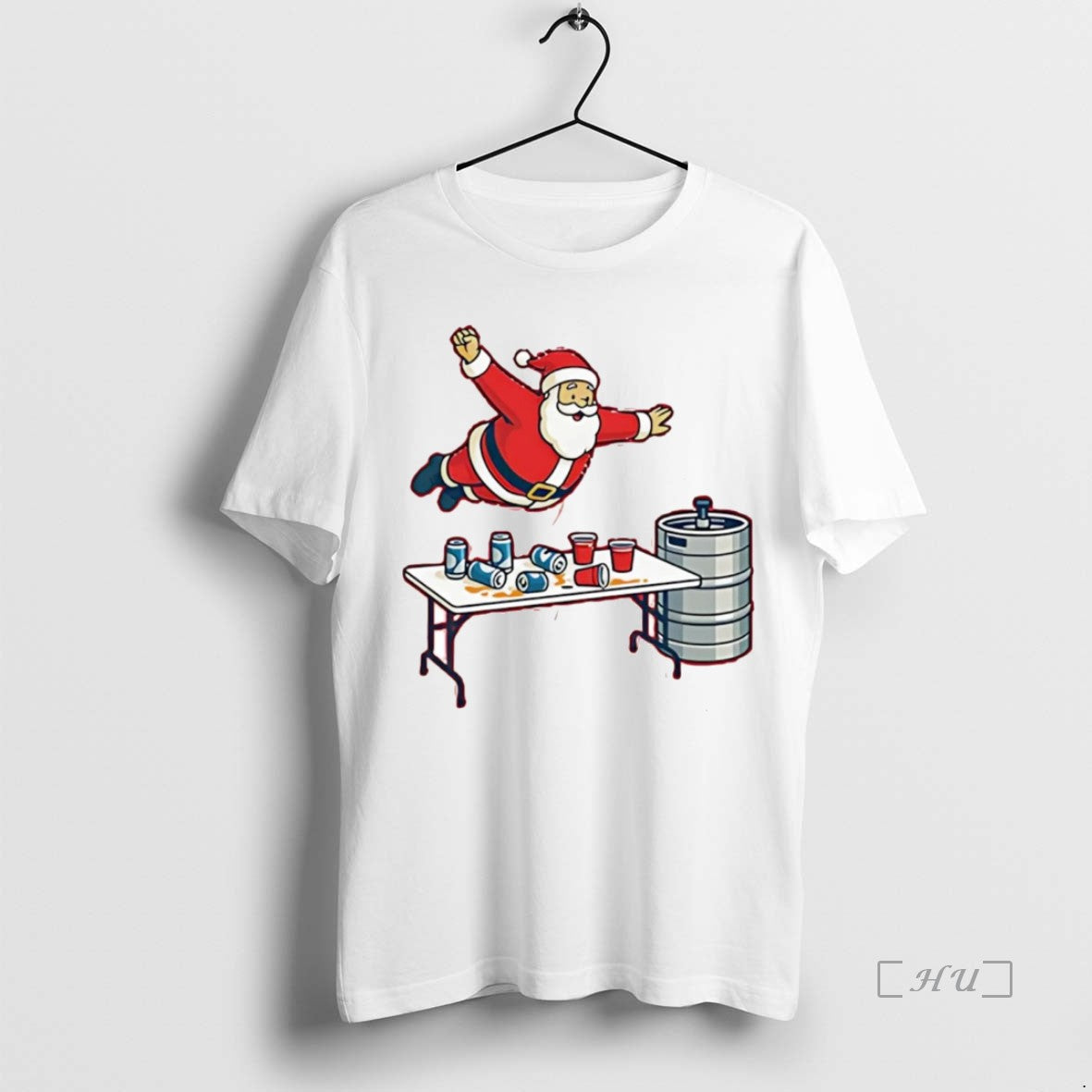 Trending Santa Beer Pong Table Dive T-Shirts