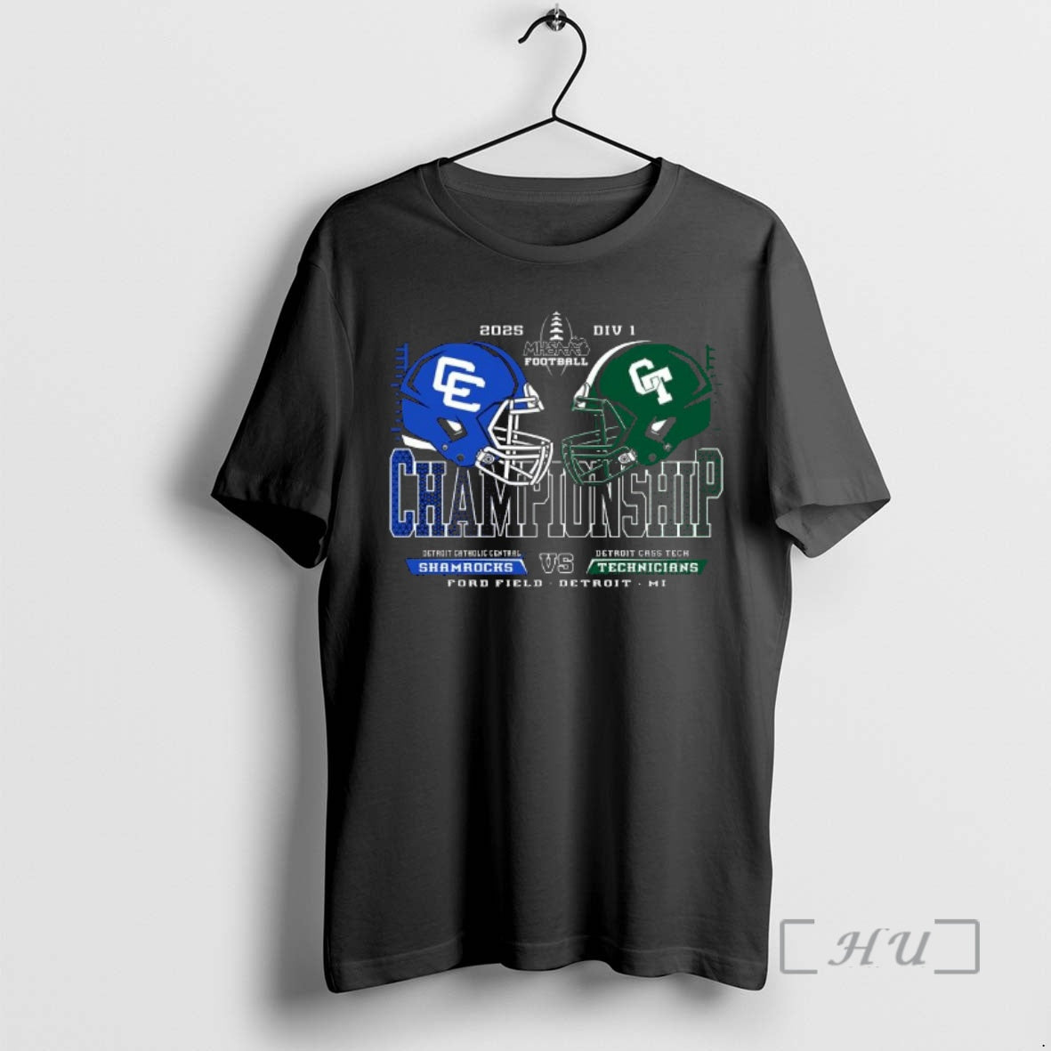 Trending Shamrocks Vs Technicians 2025 Mhsaa Division 1 Football Championship T-Shirts