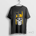 Trending Skull Wearing Cap Notre Dame Fighting Irish Us Flag T-Shirts