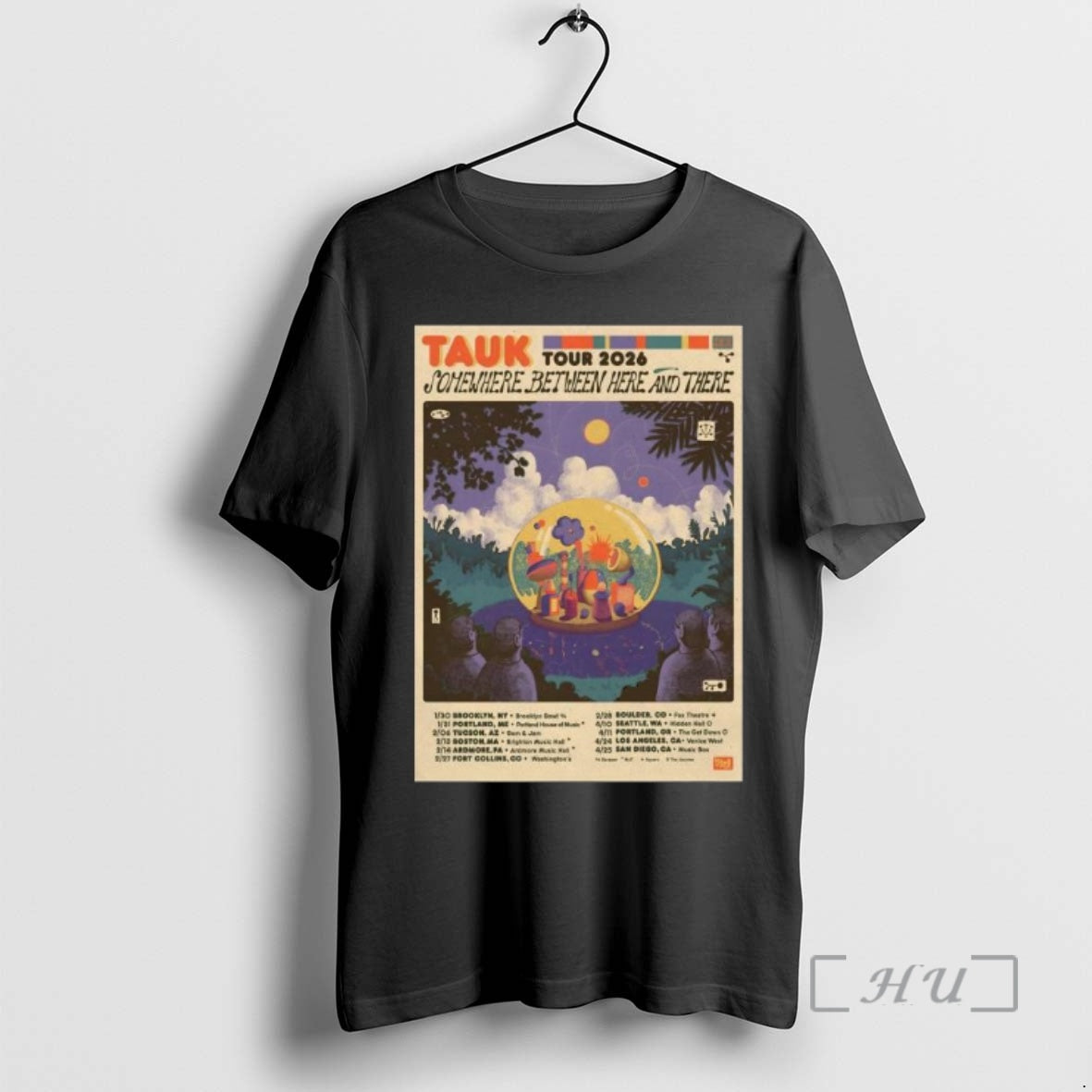 Trending Tauk Somewhere Between Here There 2026 Shows T-Shirts