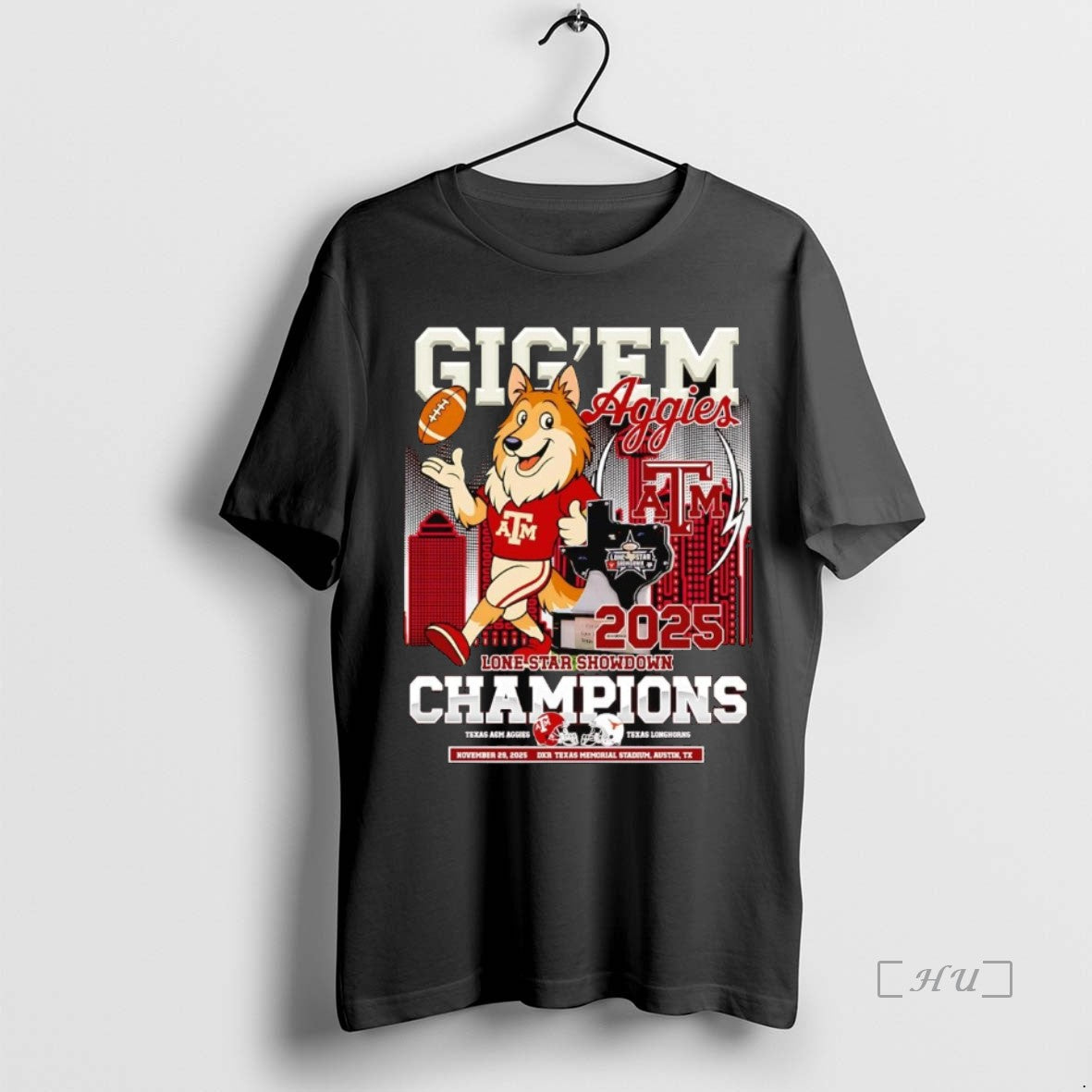 Trending Texas Am Aggies 2025 Lone Star Showdown Champions Gigem T-Shirts