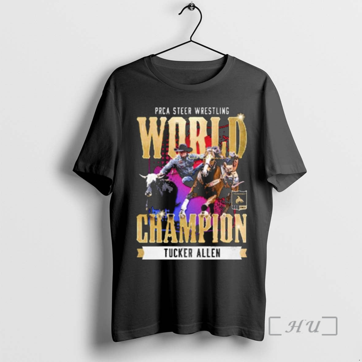 Trending Tucker Allen Nfr 2025 Prca Steer Wrestling World Champion T-Shirts