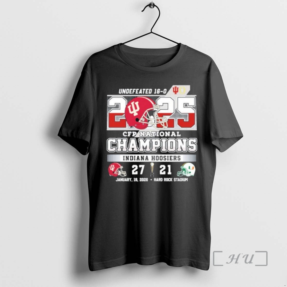 Trending Undefeated 16 0 Iu Football Cfp National Champions Score T-Shirts