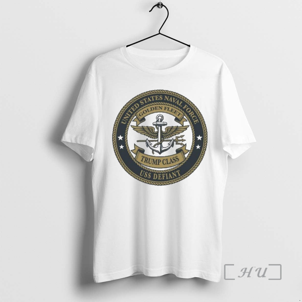 Trending United States Naval Force Uss Defiant Golden Fleet Trump Class T-Shirts