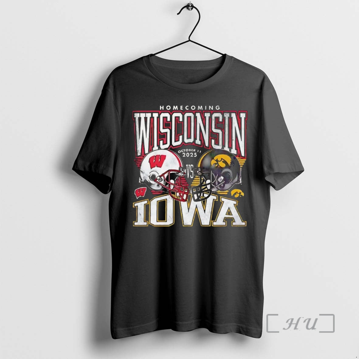 Trending Wisconsin Badgers Vs Iowa Hawkeyes 2025 Homecoming Matchup T-Shirts