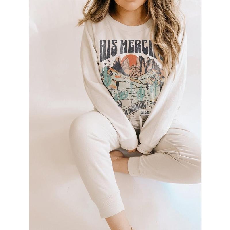 Christian His Mercies Are New Bible Verse Shirt Religious Jesus Faith Christian T-Shirts