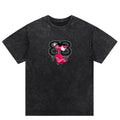 Pink Panther Washed Unlock New Street Trend T-Shirts