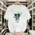 Streetwear Pure Cotton Cool Bear Print Casual Hangouts T-Shirts