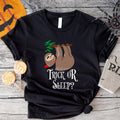 Trick Sleep Halloween Sloth Shirt Sloth Lover Spooky Season Shirt Halloween Animal T-Shirts