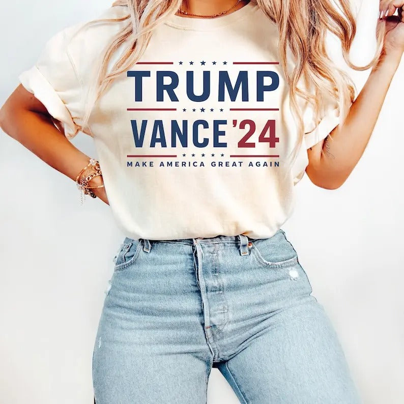 Trum 2024 Trum Vance 24 Shirts President Trum Shirts JD Vance Shirt Republican Shirt Doanl Trum Shirts Trum Supporters Shirt Maga 2024 Shirt Top Womenswear T-Shirts