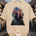 Trummp 47 Iron Throne Patriotic Casual Top Trummp Supporters T-Shirts