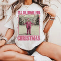 Trump Shirt I'Ll Be Home Xmas 2024 President Trump Merry Comfort Cotton T-Shirts