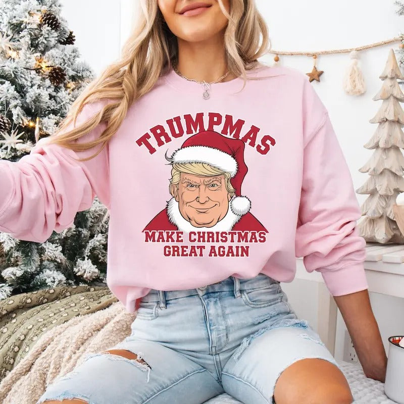 Trump Republican Shirt Santa Trump Shirt Donald Trump Shirt Funny Trump Xmas Trump T-Shirts