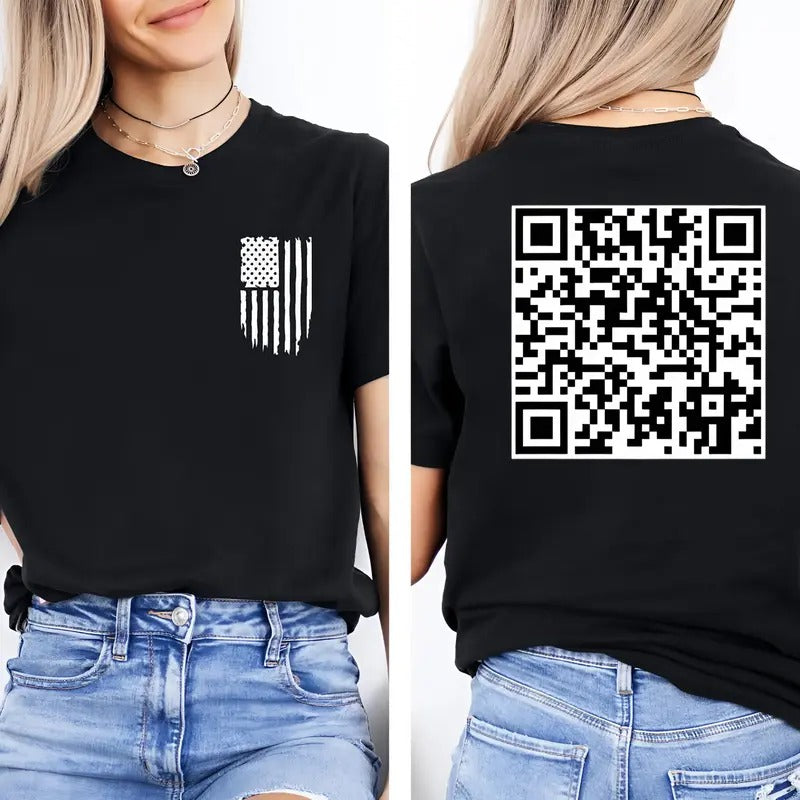 Trump Dance QR Code Viral Trump Dance YMCA QR Code Shirt Trump Dance Prank T-Shirts