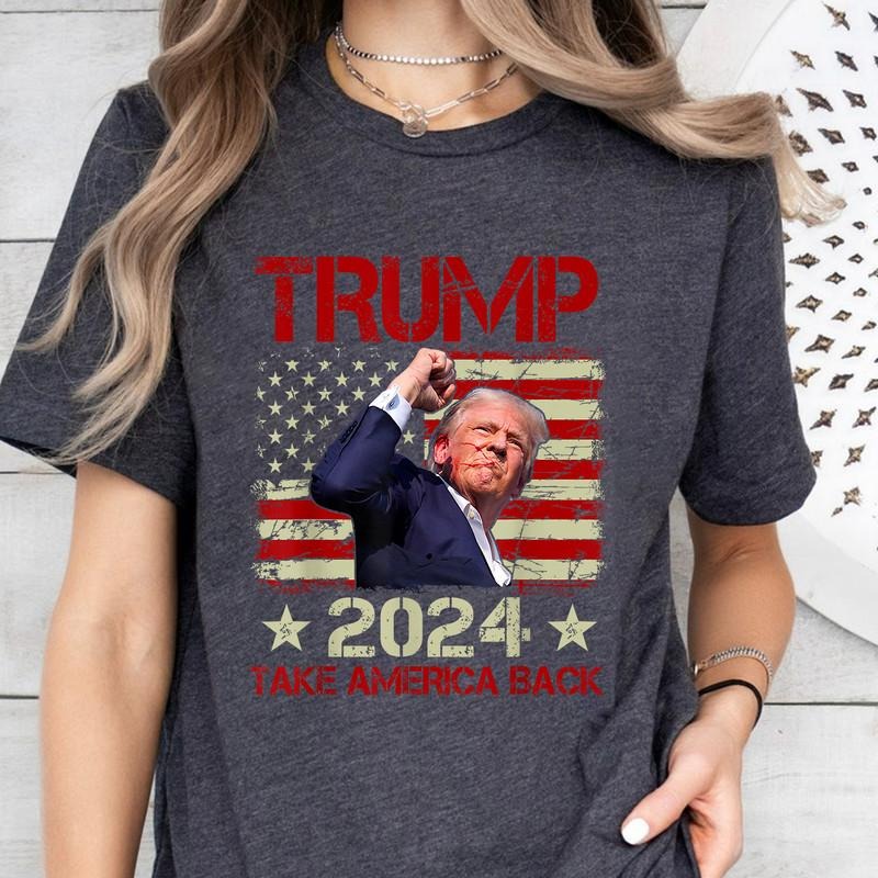 Trump Fist Pump Shot Assassination Attempt Trump 2024 Trump President Trump Hero Trump Survives Rally Trump Injured T-Shirts