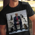Trump Funny Cat Lover Cute Cats Sofa T.Rump Shirt Unique Cat Dad Unique Animal Lover US Election 2024 Shirt Trend T-Shirts