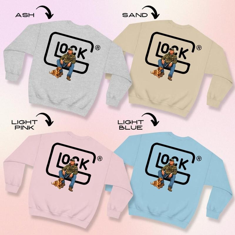 Trump Glock Glock We Trust Double Sided Glock Trump Menswear T-Shirts