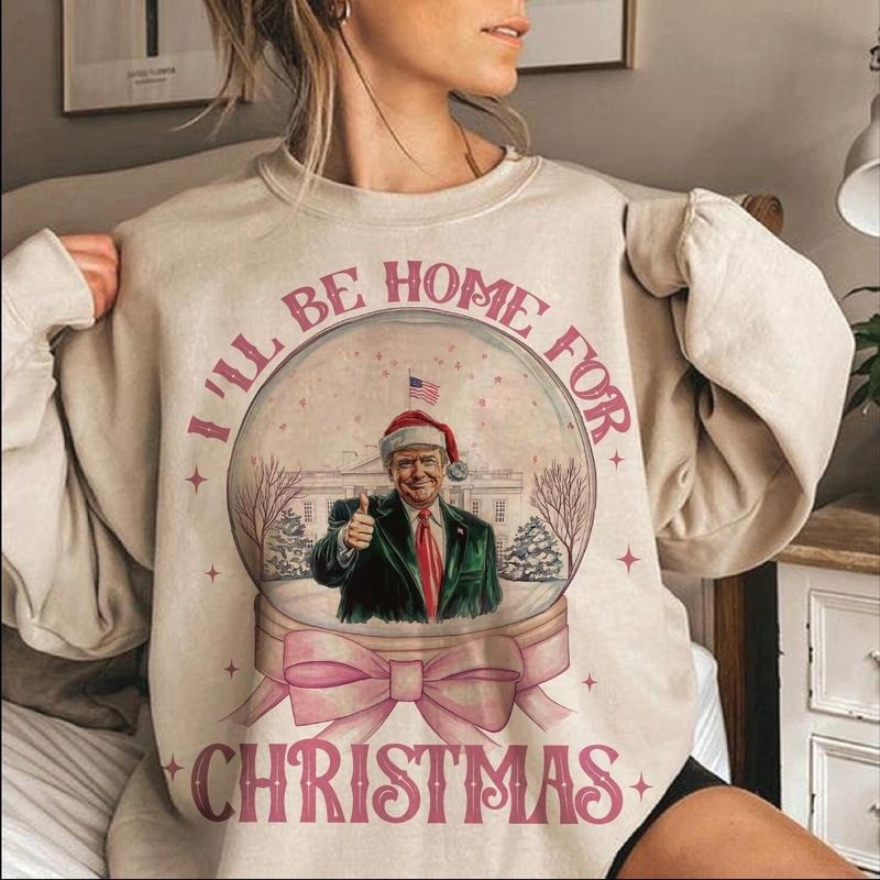 Trump I'Ll Be Home Humorous Trump Shirt Casual Breathablestyle{N002}2 T-Shirts