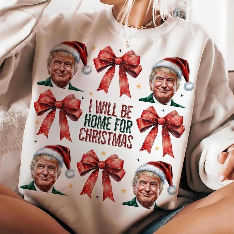 Trump I'Ll Be Home Humorous Trump Casual Cotton T-Shirts