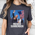 Trump Shot Shirt 2024 Rally Never Surrender Donald Trump President T-Shirts