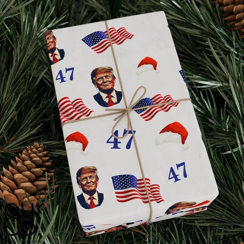 Trump Wrapping Paper Donald Trump Paper T-Shirts
