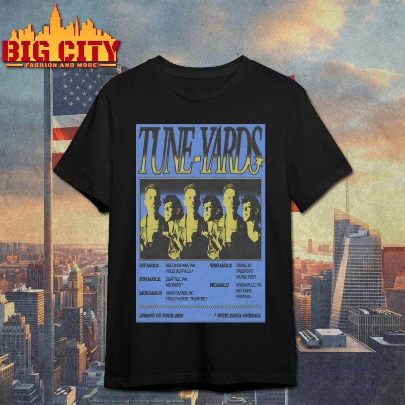 Tune-Yards Spring US Tour 2026 Poster Shirt