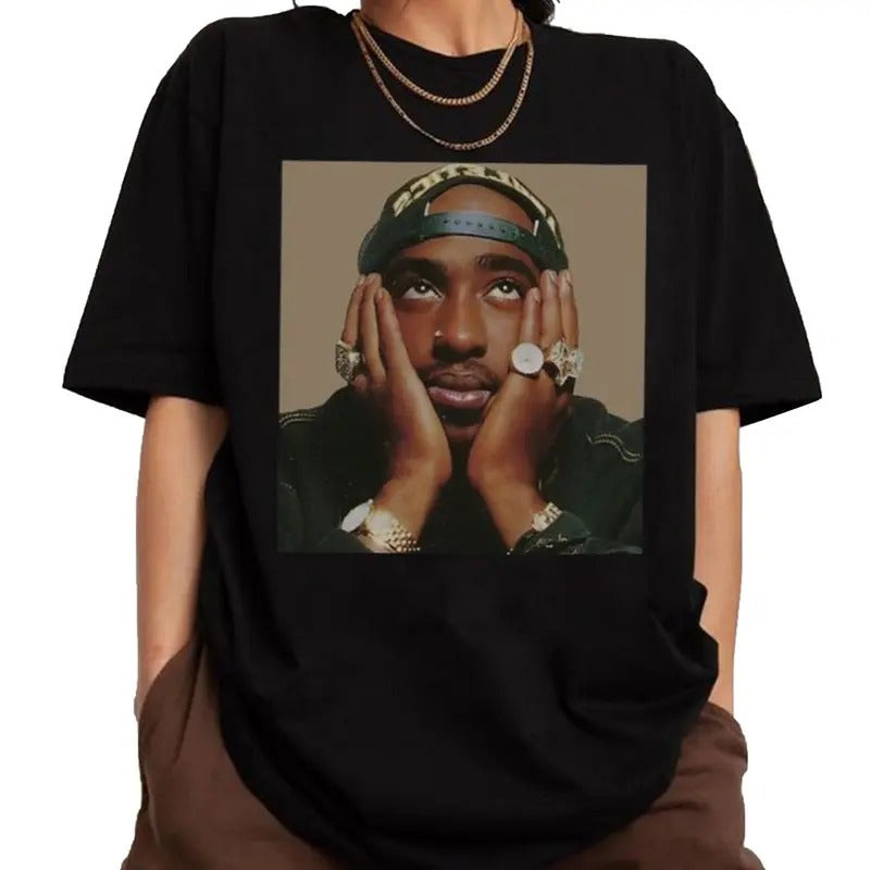 Tupac Shakur Vintage Shirt 2Pac 90s Shirt 2Pac Shakur Shirt Vintage 90s Bootleg Tupac Shirt 90s Rapper Shirt Hip Hop 90s Shirt Hip Hop Legends Shirt Rapper Rapper Shirt Fan T-Shirts