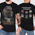 Tuskegee American Heroes 2 Sides Tuskegee Airmen Red Tails World War 2 Commemorative Shirt Streetwear Tops Casual T-Shirts