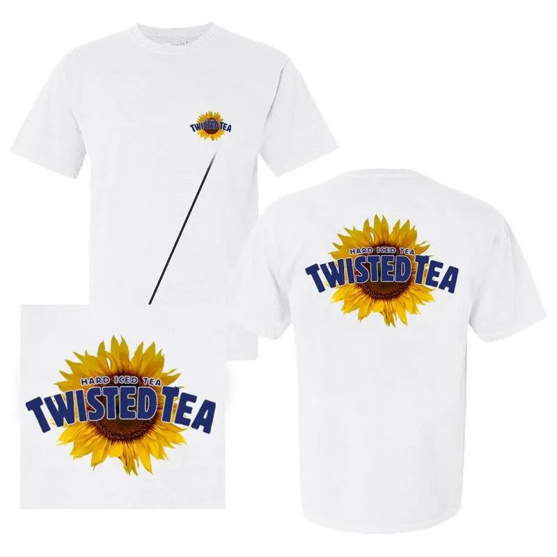 Twisted Tea Sun Flower 2 Side Menswear T-Shirts