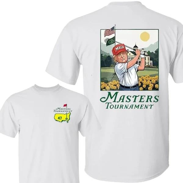 Two Sided 2025 Trump Master Tournament Augusta 91 Years Shirts Golf Tournament Masters Golf Cup T-Shirts