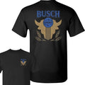 Two Sided Busch Light Western Cowboy Shirt Funny Summer Outdoors Beer Lover T-Shirts