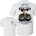 Two Sided Cowboy Trump Busch Light Slammin' Poundin' Tush Funny Summer Outdoors Beer Lover T-Shirts