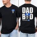 Two Sided Dad Bob Powered Bud Light Doodlebob Papa Funny Summer Outdoors Beer Lover T-Shirts