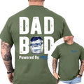Two Sided Dad Bob Powered Busch Light Papa Funny Summer Outdoors Beer Lover T-Shirts