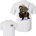 Two Sided Hunter Trump Michelob Ultra Camo Hunting Dog Patriotic Beer Drinking Shirts Funny Summer Outdoors Beer Lover T-Shirts
