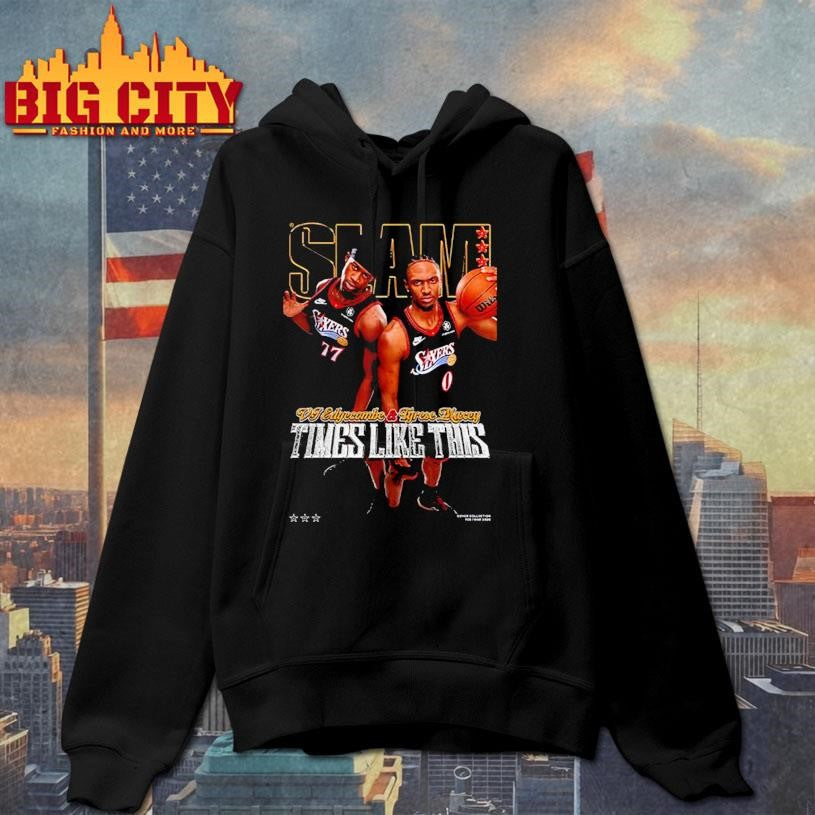 Tyrese Maxey And VJ Edgecombe Philadelphia 76ers On The Slam 260 Shirt