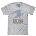 U.S. Mail Eagle Logo Gray T-Shirts