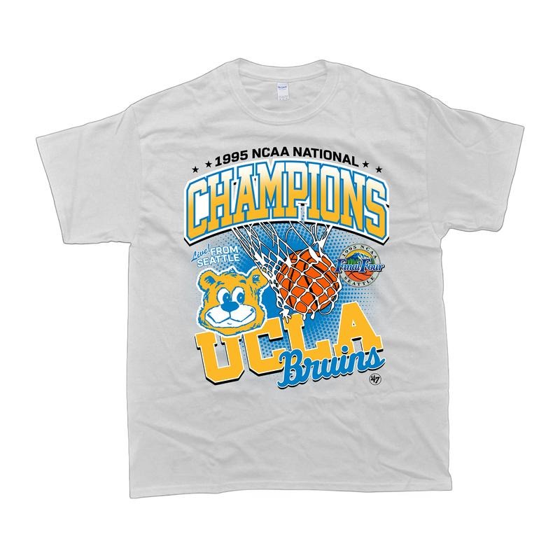 UCLA Bruins 1995 National Champions Classic Fit 100% Cotton Menswear T-Shirts