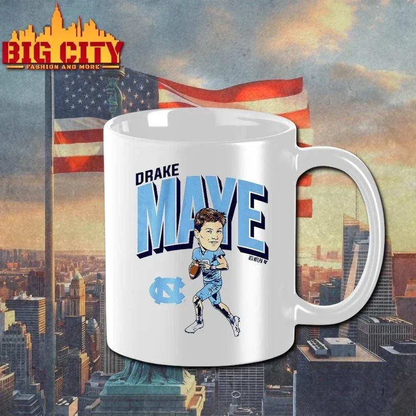 UNC Football Drake Maye Pro Caricature t-shirt