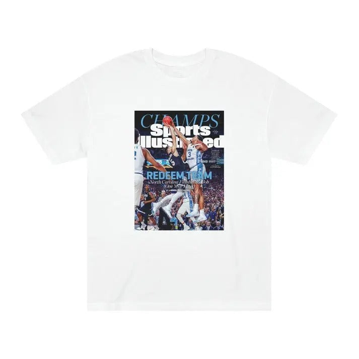 UNC North Carolina 2017 Sports Illustrated National Champions Cotton Menswear Top Decoration T-Shirts