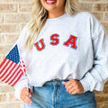 USA Letter Patch Patriotic Crew Chenille Letter Patch T-Shirts