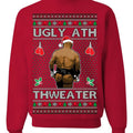 Ugly Ath Mike Tyson Viral Ugly Ass Boxing Fight Meme Shirt Merry Chrithmith Fabric Medium T-Shirts