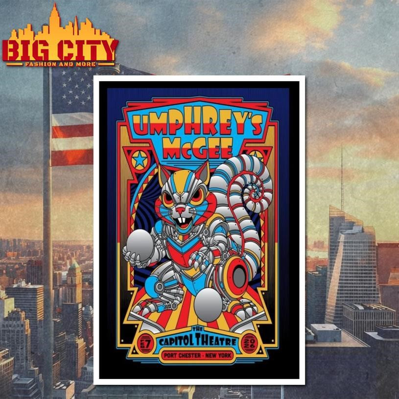 Umphrey_s Mcgee Port Chester, NY February 7 2026 Concert Poster Shirt