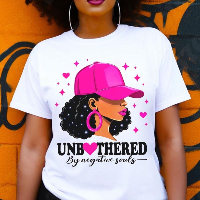 Unbothered Negative Souls Shirt Positive Motivational Juneteenth African American Black History Month T-Shirts