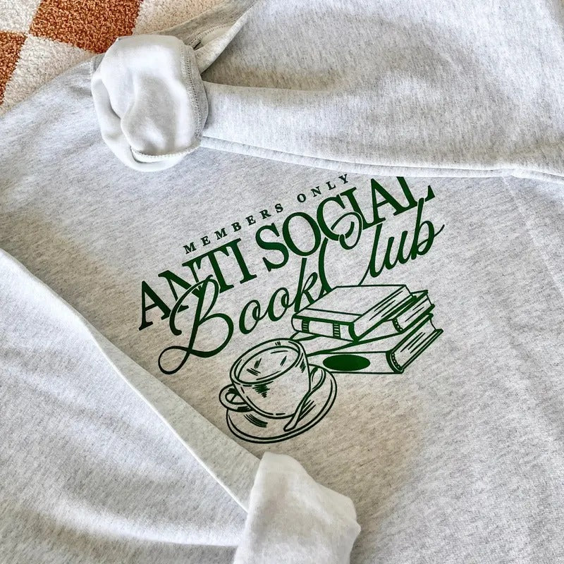 Anti Social Book Club Bookish Bookworm Booktok Story Us Book Lovers T-Shirts