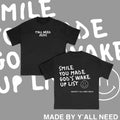 100% Cotton Smile You Made God'S Wake Up List Print Menswear T-Shirts